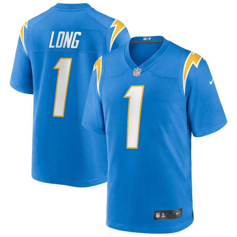 Men Los Angeles Chargers #1 Ty Long Nike Powder Blue Game NFL Jersey